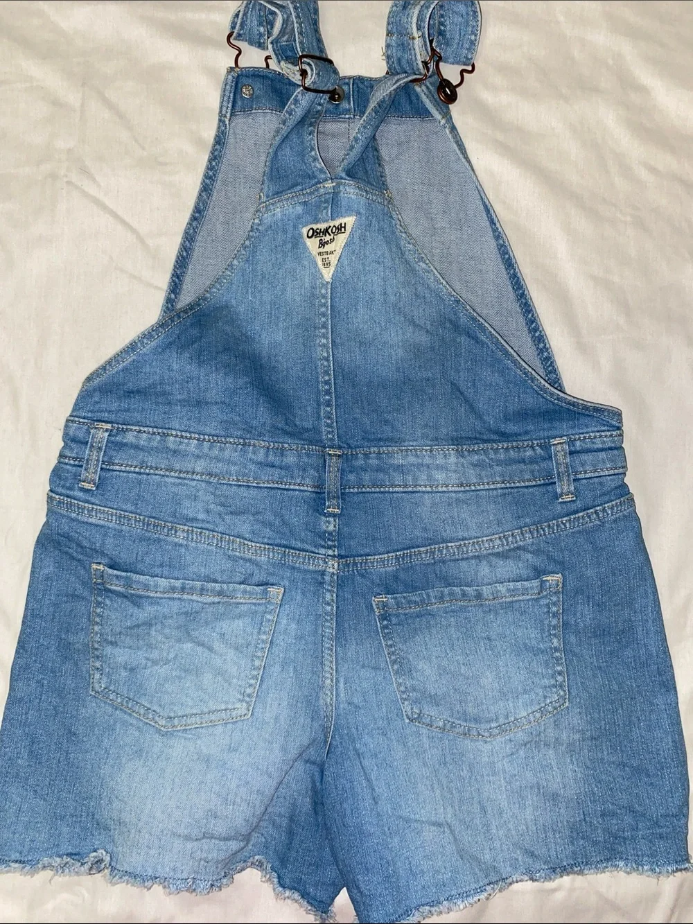 OshKosh B'gosh • Blue • Denim Shorts • Overalls • Size 12